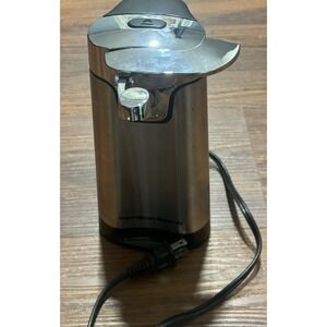 Hamilton Beach Electric Can Opener Sure Cut Stainless Steel Silver Black